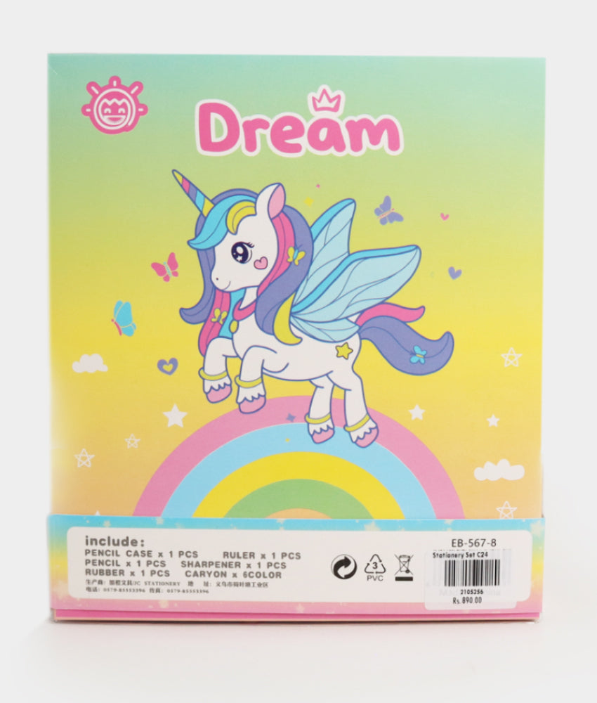 Elegant Smockers LK | Unicorn Girls Stationery Set | Sri Lanka 