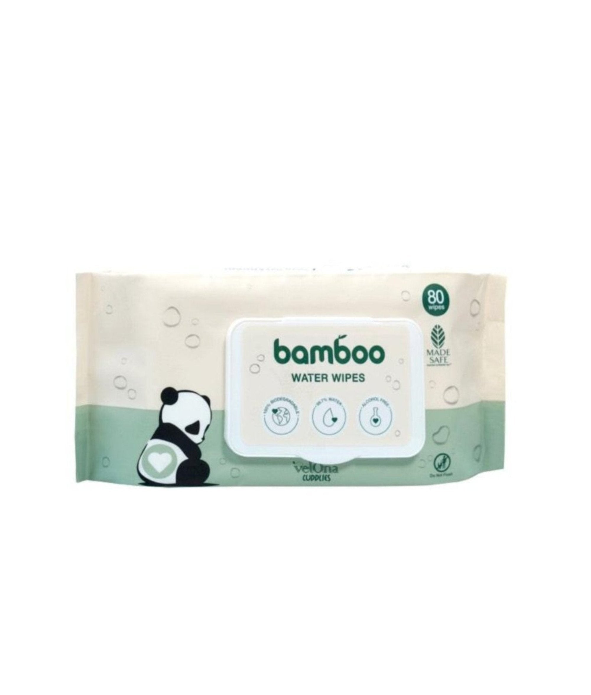 Elegant Smockers LK | Velona Bamboo Water Wipes - 80pcs Pack | Sri Lanka 