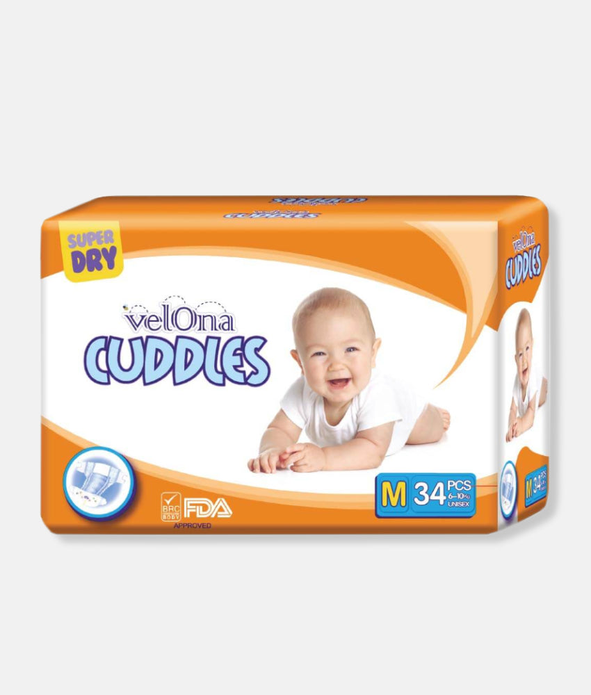 Elegant Smockers LK | Velona Cuddles Classic Baby Diapers - Jumbo Pack (Medium) | Sri Lanka 