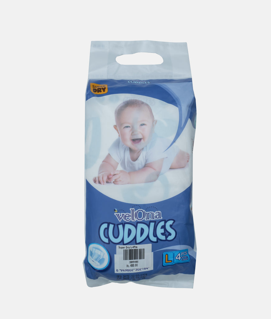 Elegant Smockers LK | Velona Cuddles Classic Diapers - Mini Pack (L) | Sri Lanka 