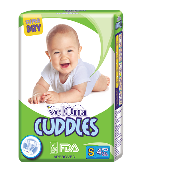 Elegant Smockers LK | Velona Cuddles Classic Diapers - Mini Pack (S) | Sri Lanka 