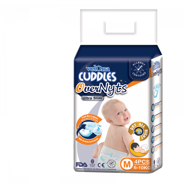 Elegant Smockers LK | Velona Cuddles Over Nyt Diapers - Mini Pack (M) | Sri Lanka 