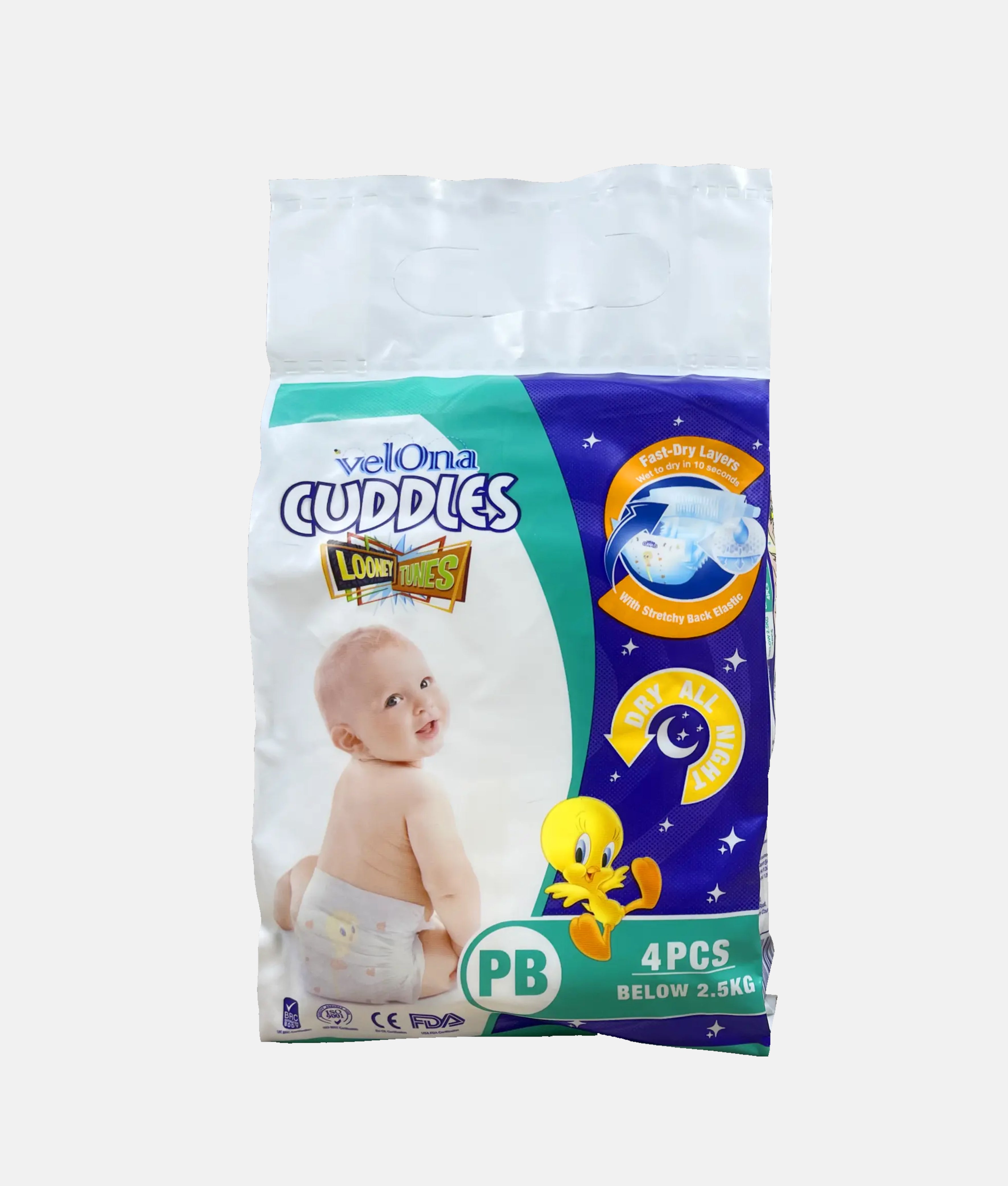Elegant Smockers LK | Velona OverNyts Diapers - Mini Pack (Premature Born) | Sri Lanka 