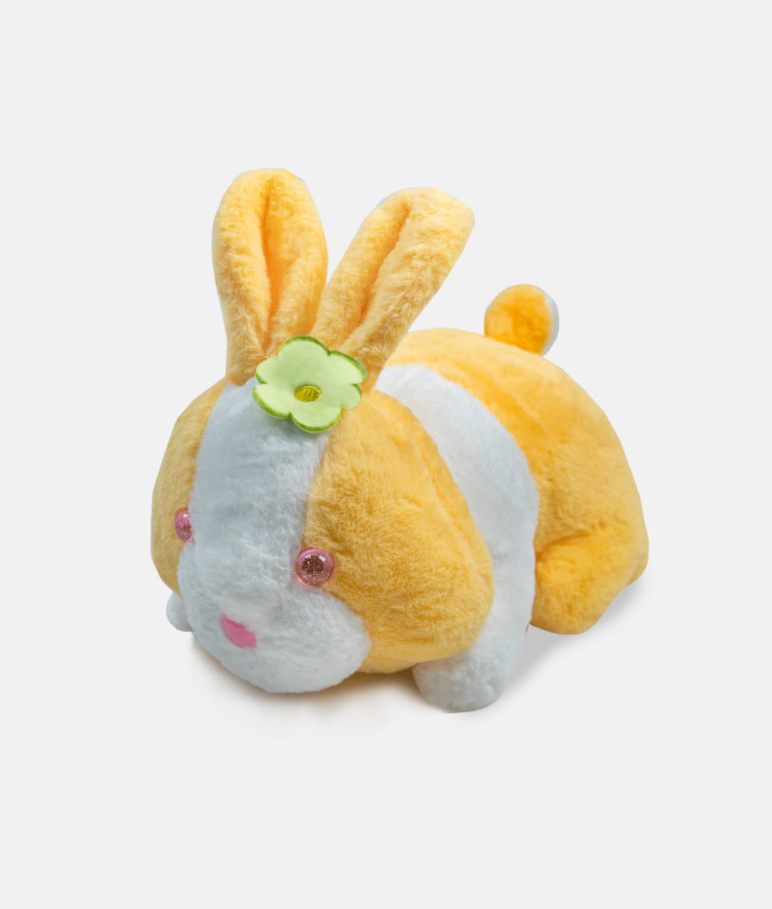 Elegant Smockers LK | Yellow Bunny Rabbit - Green Flower - Soft Toy | Sri Lanka 