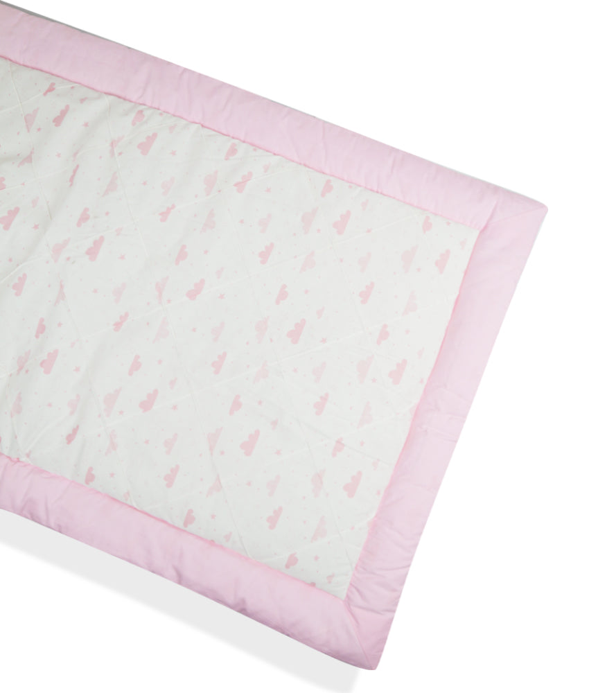 Elegant Smockers LK | Baby Comforter Quilt – Pink Cloud Theme | Sri Lanka 