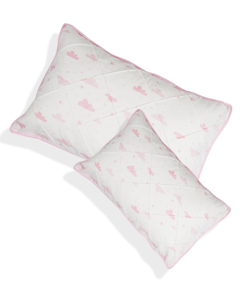 Elegant Smockers LK | Baby Pillow Cover – Pink Cloud Theme | Sri Lanka 