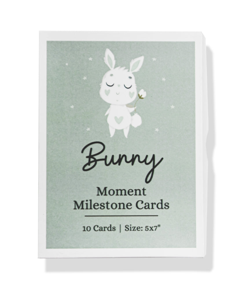 Elegant Smockers LK | Moment Milestone Cards - Bunny | Sri Lanka 