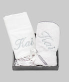 Elegant Smockers LK | Personalised Towel Gift Set - Grey | Sri Lanka 