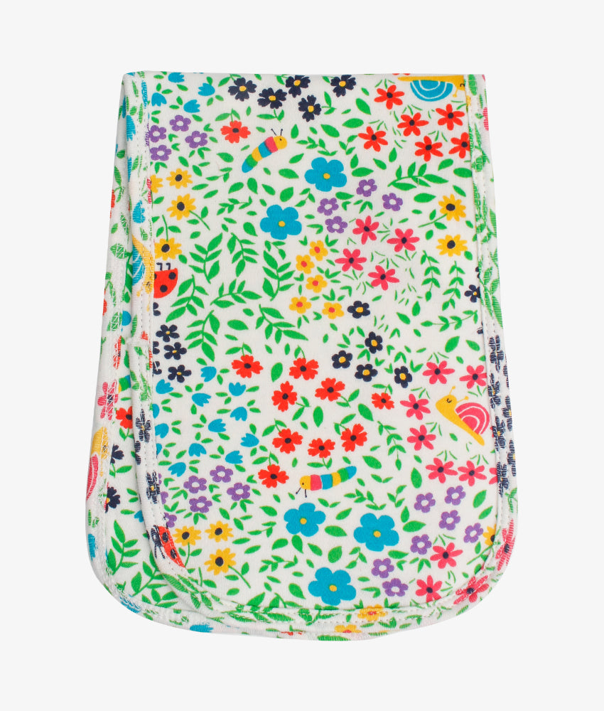Elegant Smockers LK | Baby Burp Cloth  - Colorful Garden Print | Sri Lanka 
