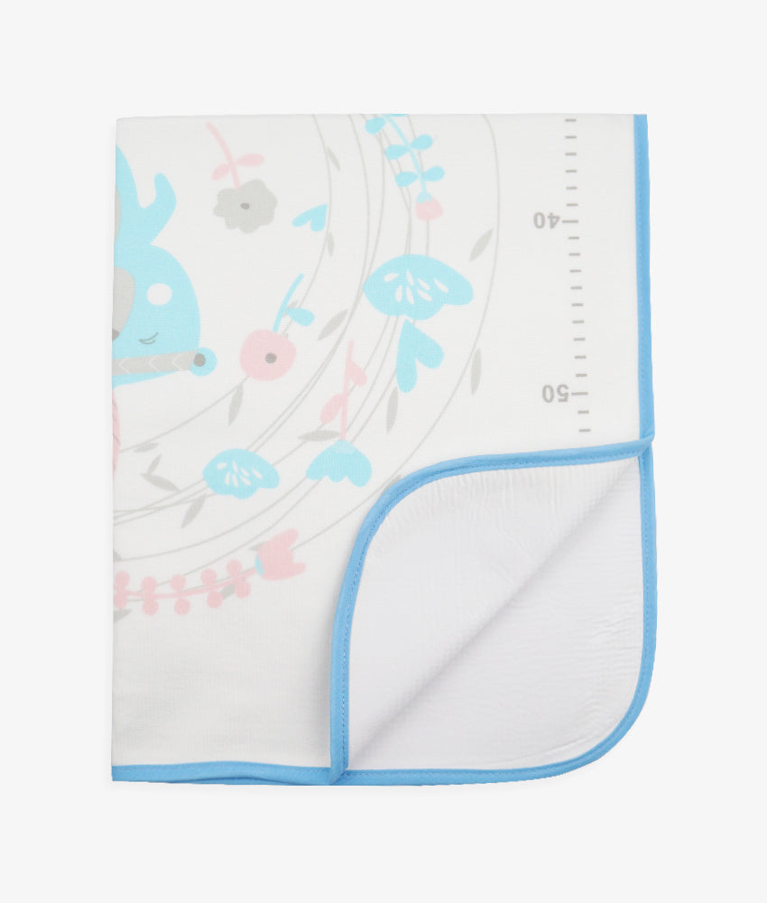 Elegant Smockers LK | Baby Rubber Sheet - Blue Bear | Sri Lanka 