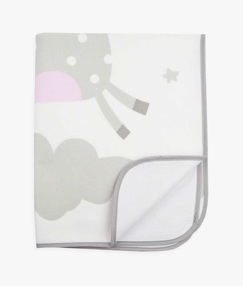 Elegant Smockers LK | Baby Rubber Sheet - Gray Giraffe | Sri Lanka 