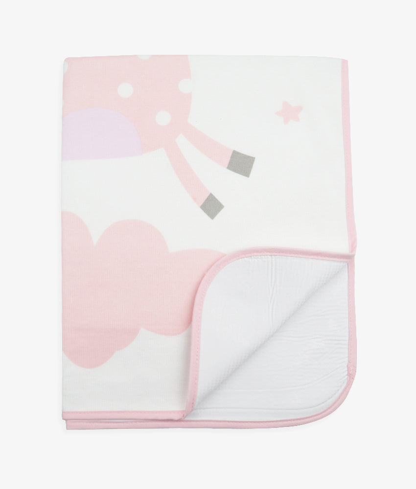 Elegant Smockers LK | Baby Rubber Sheet - Pink Giraffe | Sri Lanka 