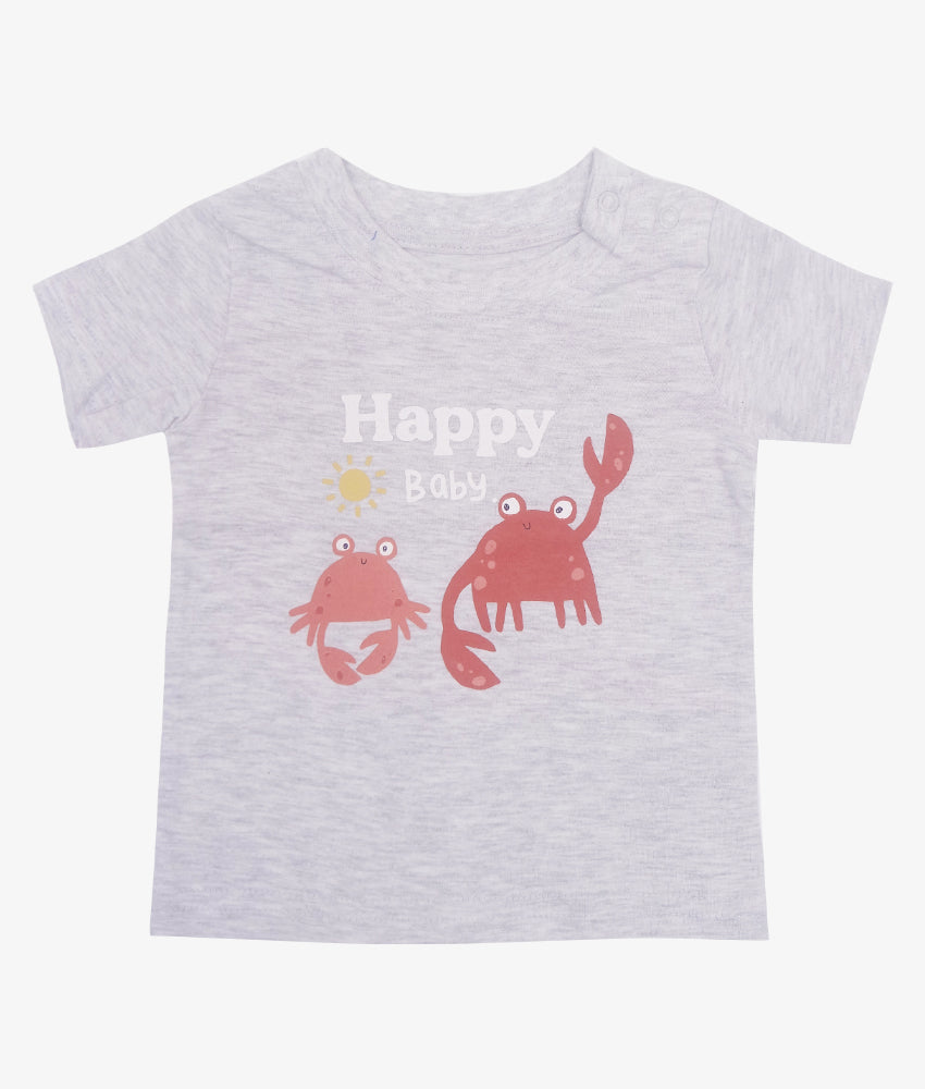 Elegant Smockers LK | Baby T-Shirt - Happy Baby Crab | Sri Lanka 