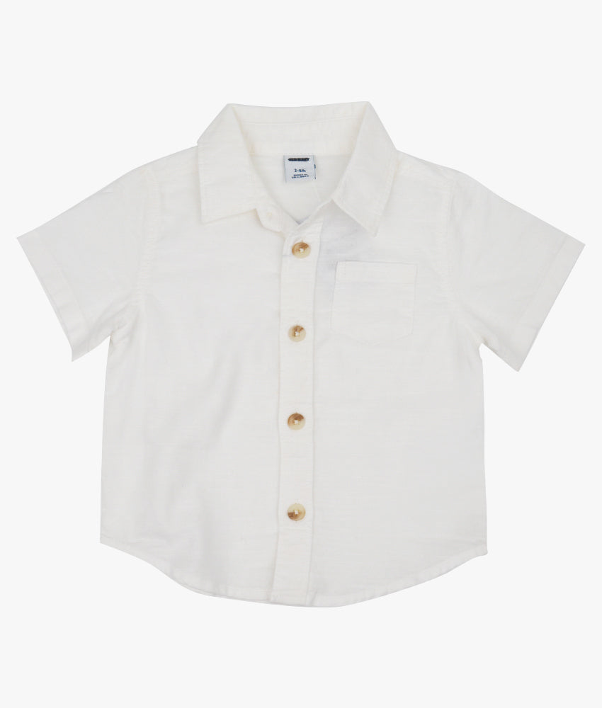 Elegant Smockers LK | Boys White Short Sleeved Shirt - Formal - 3-6 Months | Sri Lanka 