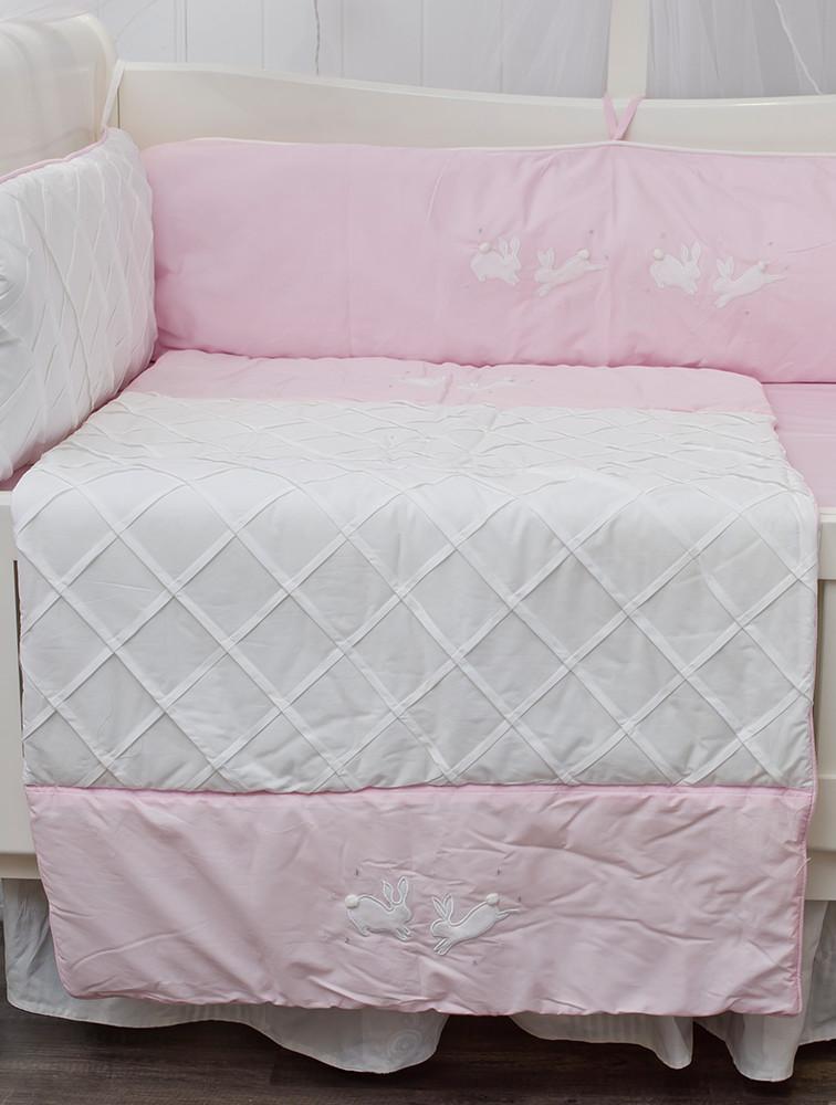 Elegant Smockers LK | Baby Comforter Quilt  – Pink Rabbit Theme | Sri Lanka 