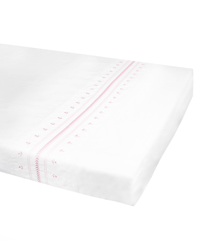 Elegant Smockers LK | Baby Cot Sheet – Eden Pink Theme | Sri Lanka 