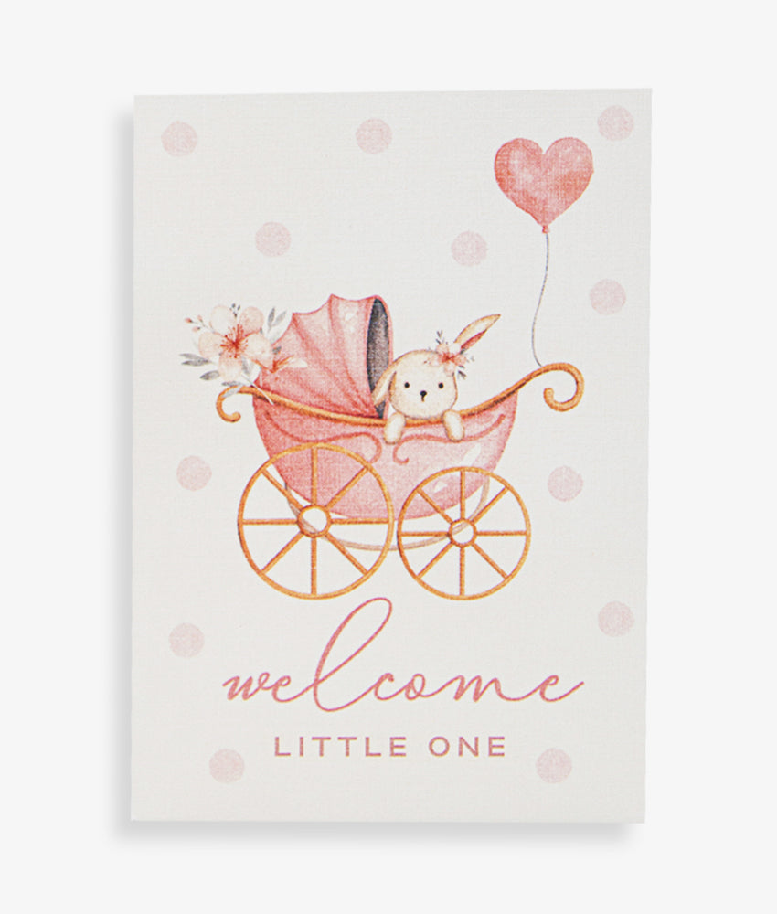 Elegant Smockers LK | Baby Greeting Card - Welcome Little One - Pram | Sri Lanka 