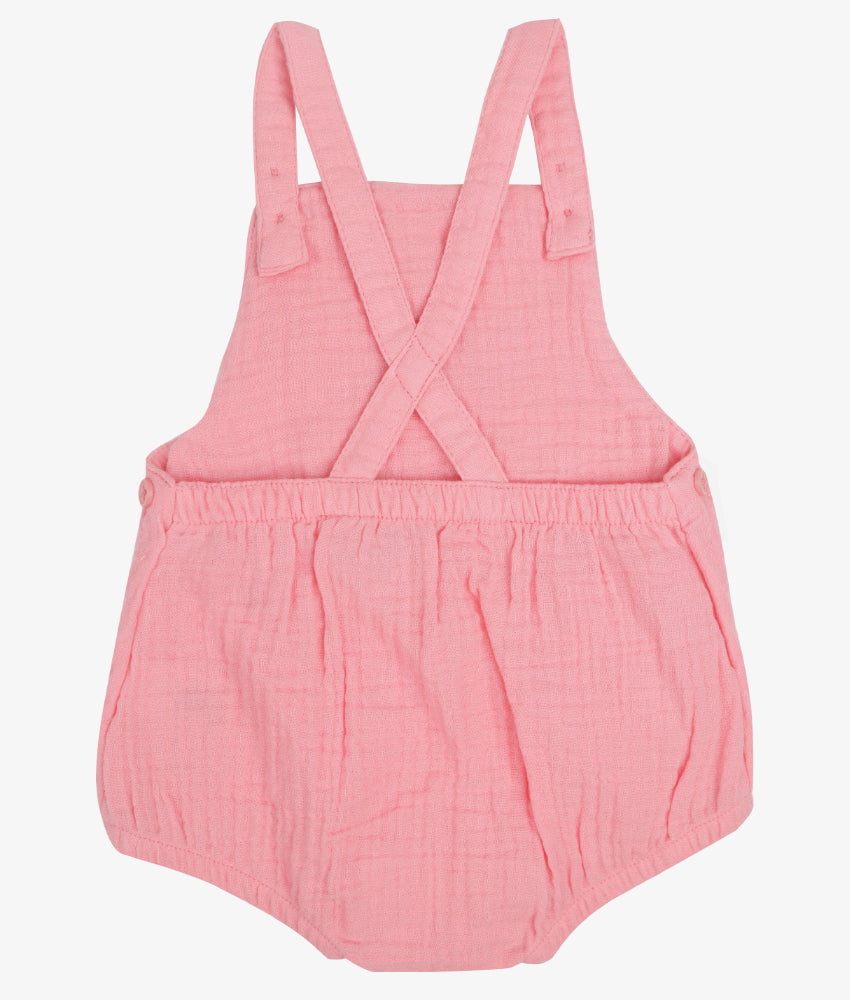 Elegant Smockers LK | Pink Gauze Baby Sun Suit Romper | Sri Lanka 