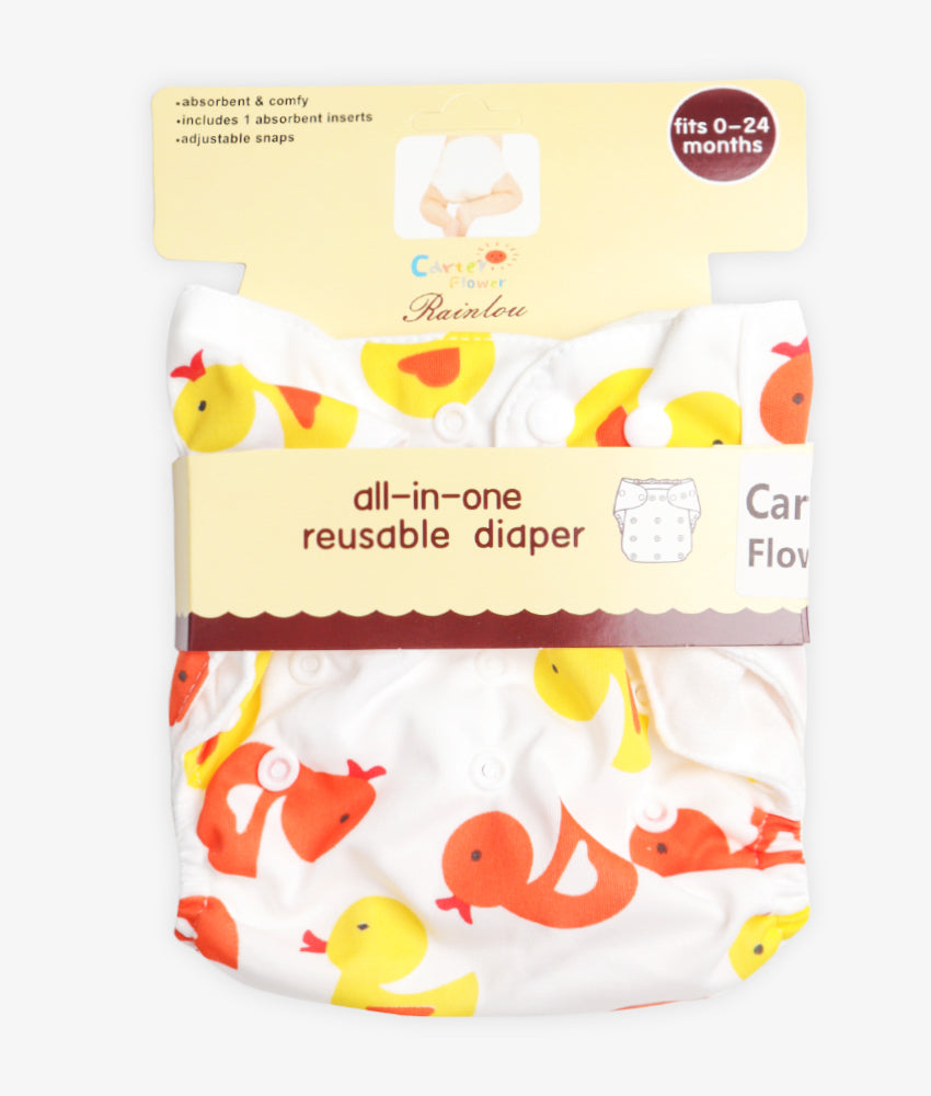 Elegant Smockers LK | Reusable Baby Diapers - Ducky Print | Sri Lanka 
