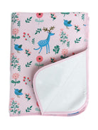 Elegant Smockers LK | Baby Rubber Sheet - Blue Birdy & Reindeer | Sri Lanka 