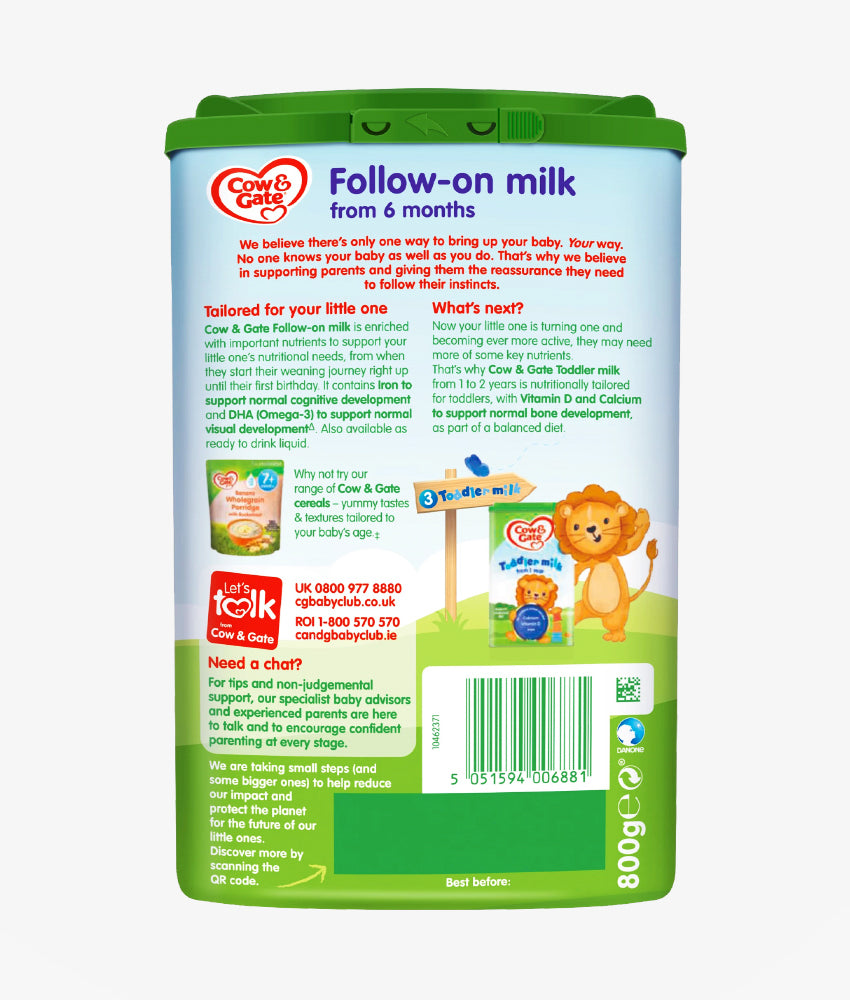 Elegant Smockers LK | Stage 2 Follow-on Milk Powder  800g - Cow & Gate | Sri Lanka 