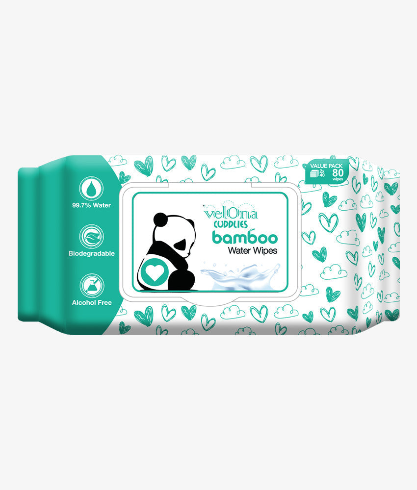 Elegant Smockers LK | Velona Bamboo Water Wipes - 80pcs Pack | Sri Lanka 